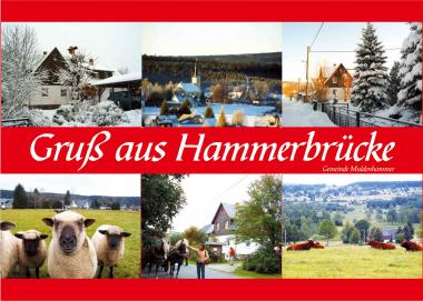Postkarte Hammerbrücke 
